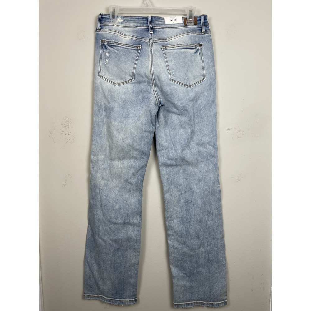 NEW Judy Blue Straight Fit Jeans Womens 9/29 Blue Stretch Mid Rise J882451MD - Picture 3 of 9